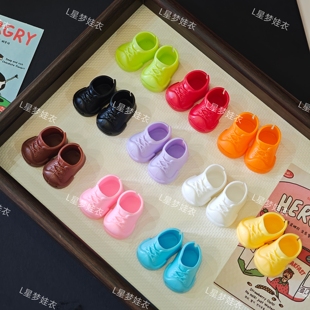 鞋子适用于17厘米拉布布鞋子labubu板鞋一二三代10厘米棉花娃娃