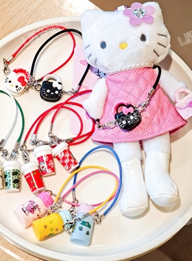 123代拉布布labubu站立坐坐娃衣配件道具挂件迷你斜跨包杯子奶瓶