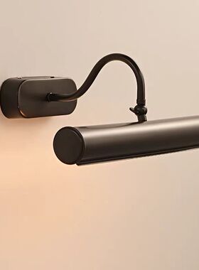 全铜镜画灯打招牌照亮简约美式现代投光镜前灯梳妆台镜柜加厚复古