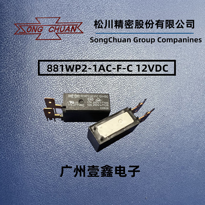 881WP2-1AC-F-C 12VDC HF115F-Q-012-1HS