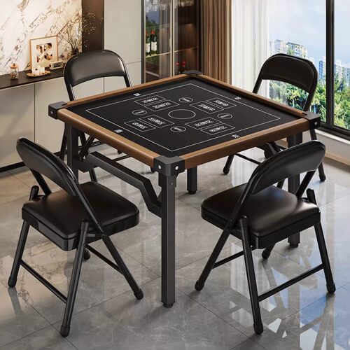 掼蛋专用出租屋正方形四方桌桌家用折叠桌小户型餐桌棋牌麻将桌子