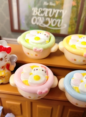 仿真微缩食玩KT泡面树脂配件奶油胶DIY手工材料娃娃屋过家家摆件