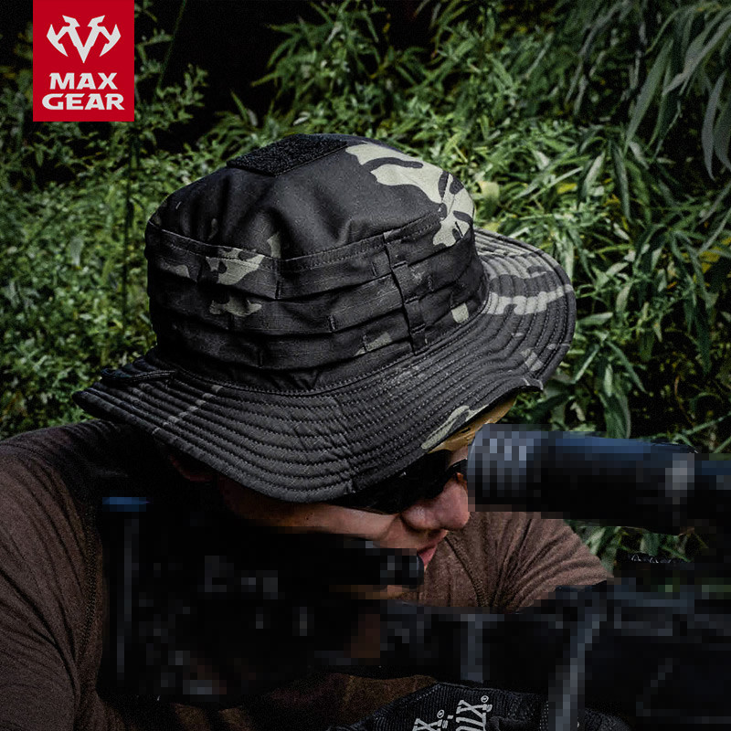 MAXGEAR鹖冠奔尼帽 男军迷帽户外运动垂钓露营旅游BC风软顶渔夫帽