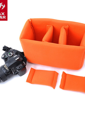 MAXGEAR单反相机内胆包 鞍袋大容量 天鹅绒户外避震防磨损