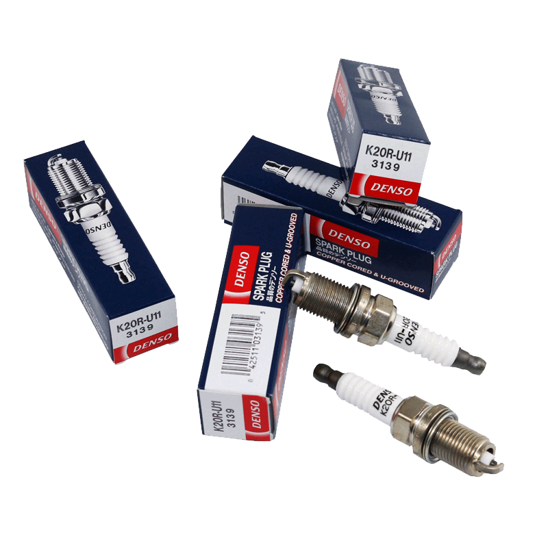 电装镍合金火花塞K20R-U11适配夏利 威姿 金刚 熊猫帝豪荣威4支装