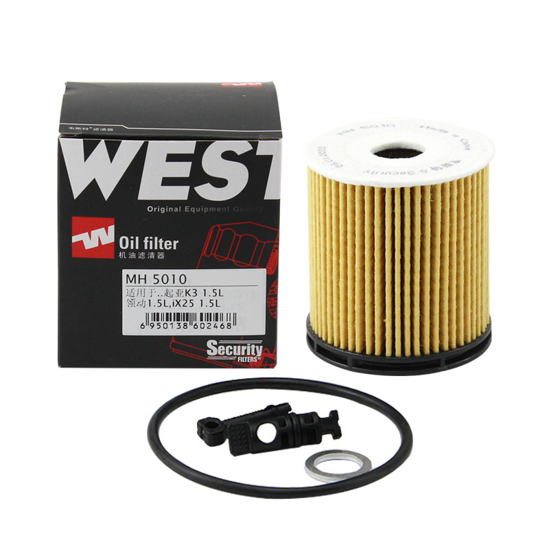 韦斯特MH5010适配起亚K3领动1.5L IX25 KX3 1.5L机油滤清器滤芯格