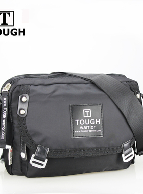 TOUGH单肩包男潮牌ins大容量休闲横款多隔层斜挎包防水尼龙Ipad包
