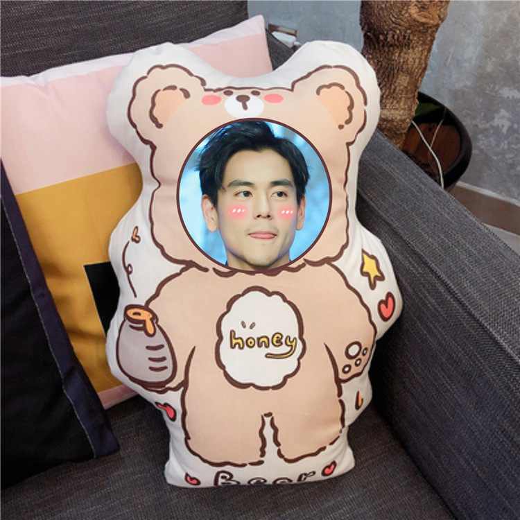 彭于晏人形抱枕定制照片diy异形靠垫枕头q版可爱公仔真人娃娃玩偶