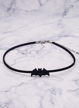 【万圣节优惠款】黑色蝙蝠 夜访吸血鬼 暗黑哥特项圈细绳choker