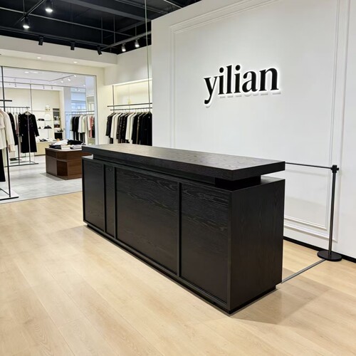 中古风收银台轻奢吧台前台接待台