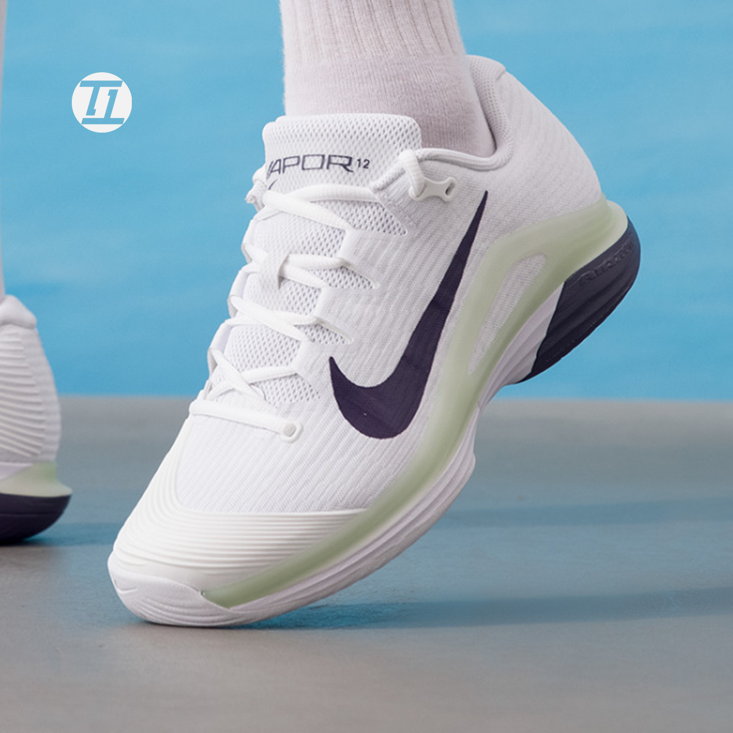 耐克/Nike Vapor 12卡洛斯·阿尔卡拉斯支撑硬地网球鞋FV5552-108