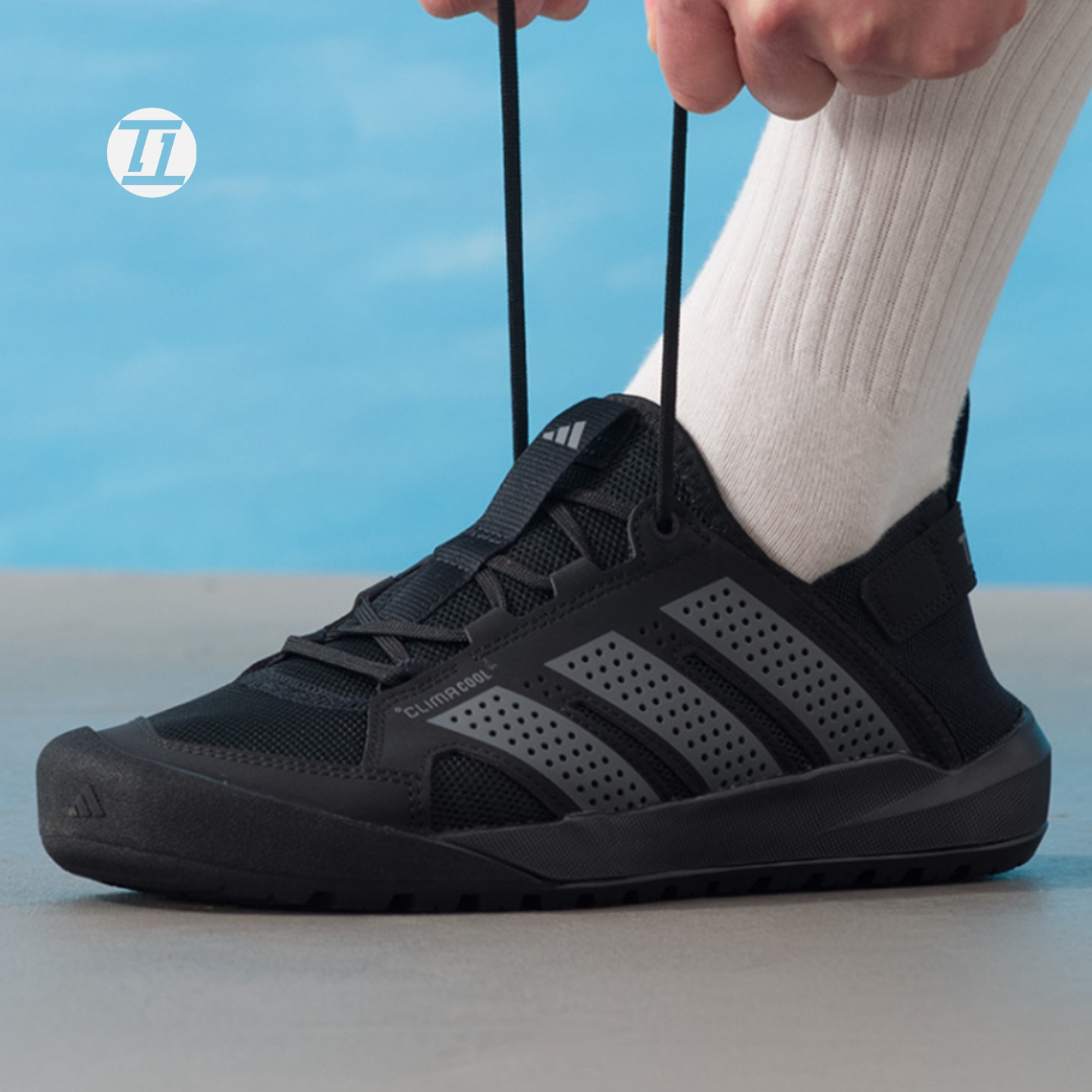 阿迪达斯ADIDAS TERREX DAROGA 男女户外排水溯溪鞋运动鞋 HQ9170