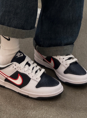 耐克/Nike Dunk Low 低帮白蓝男子女子复古休闲板鞋 DZ2780-100