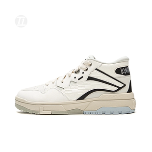 惟吾MID AGCV381 FLEECE男女同款 休闲鞋 加绒保暖中帮板鞋 李宁