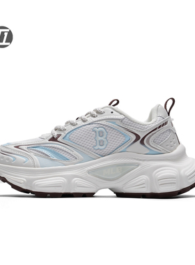 MLB春夏季新款男女情侣厚底增高赛博做旧复古运动休闲鞋3ASHWC36N