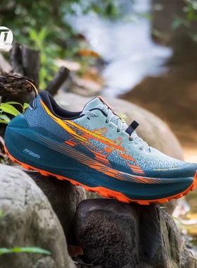 Asics/亚瑟士 Trabuco Max 4 黑色缓震防滑耐磨低帮跑鞋 1011C187