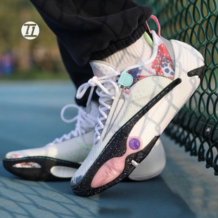 李宁韦德全城14男子反光专业比赛防滑运动休闲篮球鞋ABAW001-1