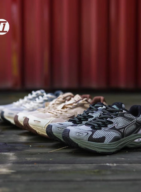 美津浓/Mizuno RACER S 减震跑步鞋复古网面透气厚底跑鞋D1GH2235