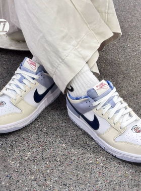 耐克Nike DUNK LOW GS大童低帮白蓝耐磨百搭休闲板鞋 IH7343-141
