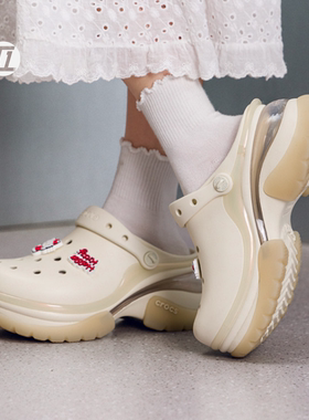 Crocs/卡骆驰复古小海豚凉鞋夏季ClogBAE洞洞鞋212811-0LD-1NK
