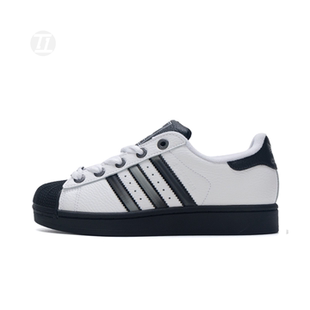 阿迪达斯Adidas SUPERSTAR II J 黑白男女款运动休闲鞋 JQ0314