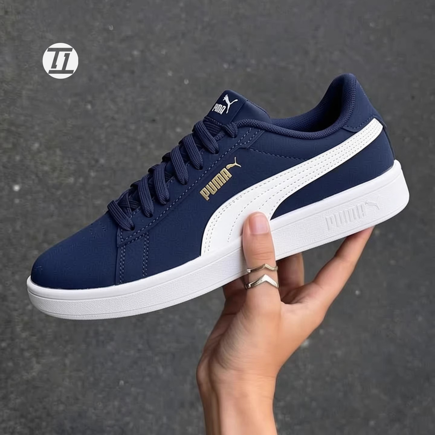 PUMA帆布鞋彪马SMASH VULC小白鞋白蓝黑白运动男女鞋板鞋365968
