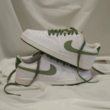 Nike/Nike Court Vision Locupd Бело-светло-зеленые кроссовки и обувь FJ5480-100