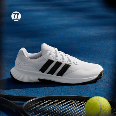 阿迪达斯ADIDAS GAMECOURT 2男子休闲网球运动鞋小白鞋KI0781