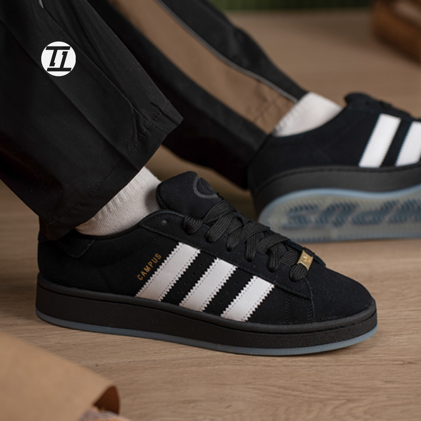 阿迪达斯ADIDAS CAMPUS 00S翻毛皮经典面包鞋复古低帮板鞋 IH6739