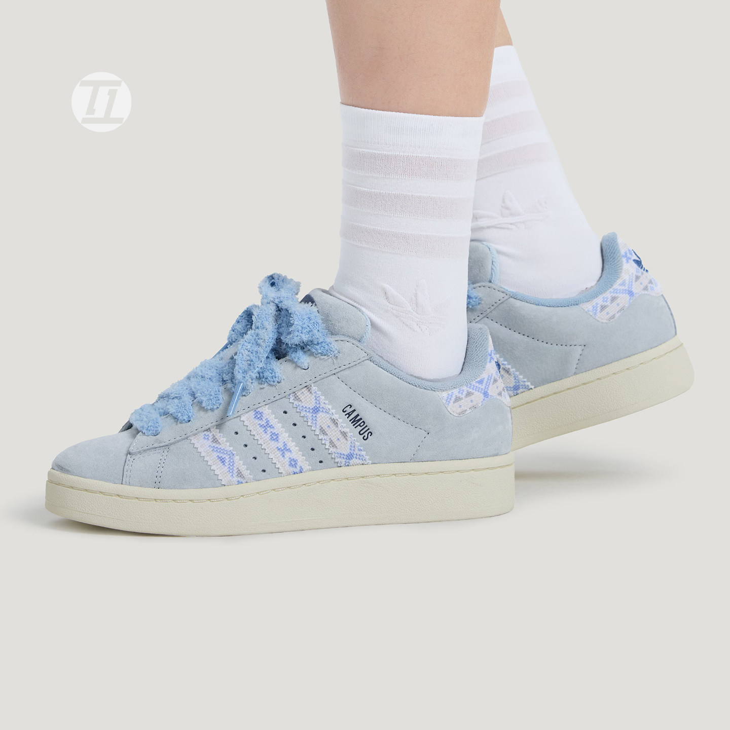 三叶草CAMPUS 00S经典复古面包鞋翻毛皮低帮休闲运动板鞋KJ4301