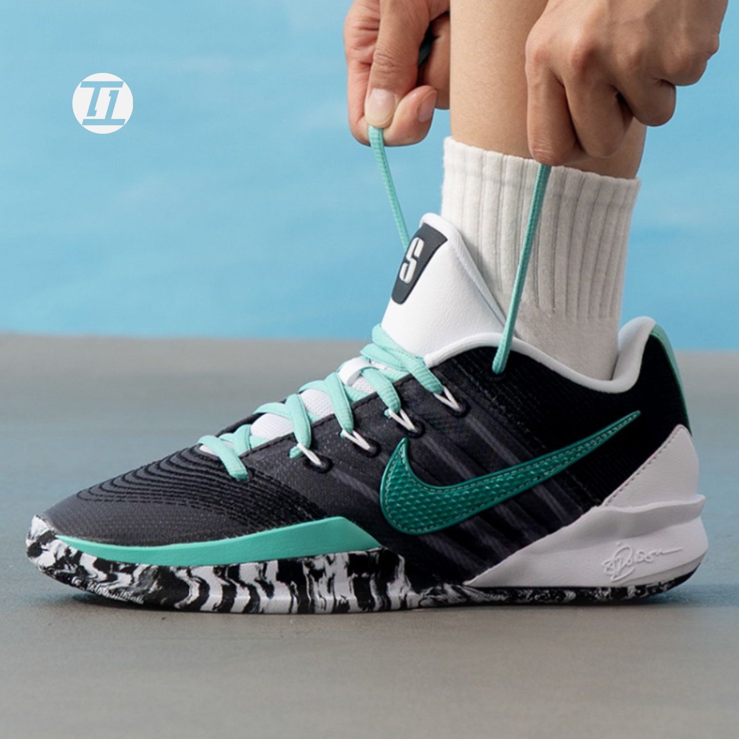 耐克NIKE SABRINA 3 EP萨布丽娜3代黑绿男女运动篮球鞋HF2882-303