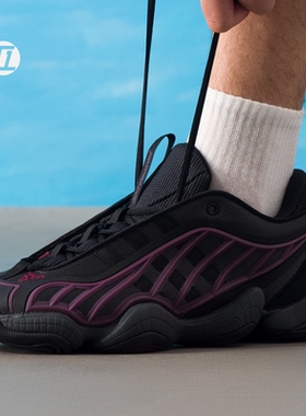 阿迪达斯/Adidas Intimidation 黑紫防滑耐磨运动训练鞋 JS3316