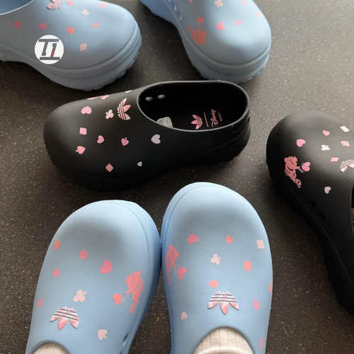 厚底沙滩厨师鞋凉鞋三叶草Adidas