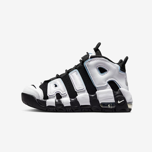 耐克NIKE AIR MORE UPTEMPO儿童大AIR皮蓬高帮休闲鞋 DQ6201-001