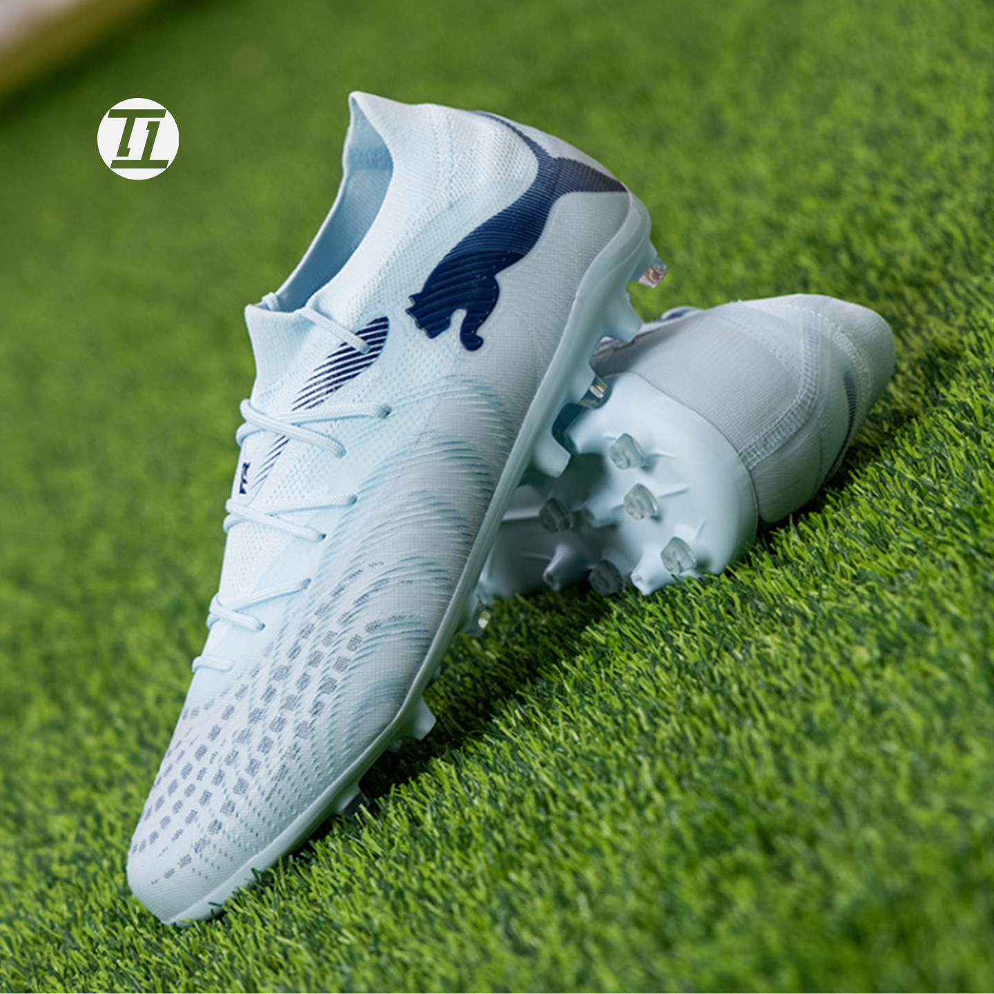 彪马Puma FUTURE-9 26年新款白蓝轻便足球鞋运动鞋钉鞋 108904-03