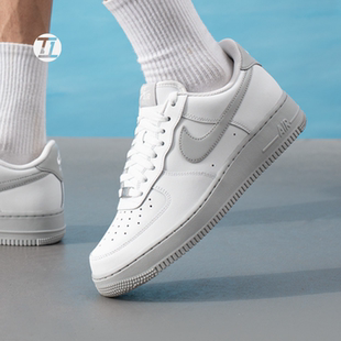 耐克/NIKE AIR FORCE 1白灰AF1新款空军一号板鞋运动鞋FJ4146-127