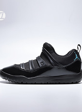 AIR JORDAN 11儿童新款低帮黑武士防滑运动休闲篮球鞋 BQ7101-047