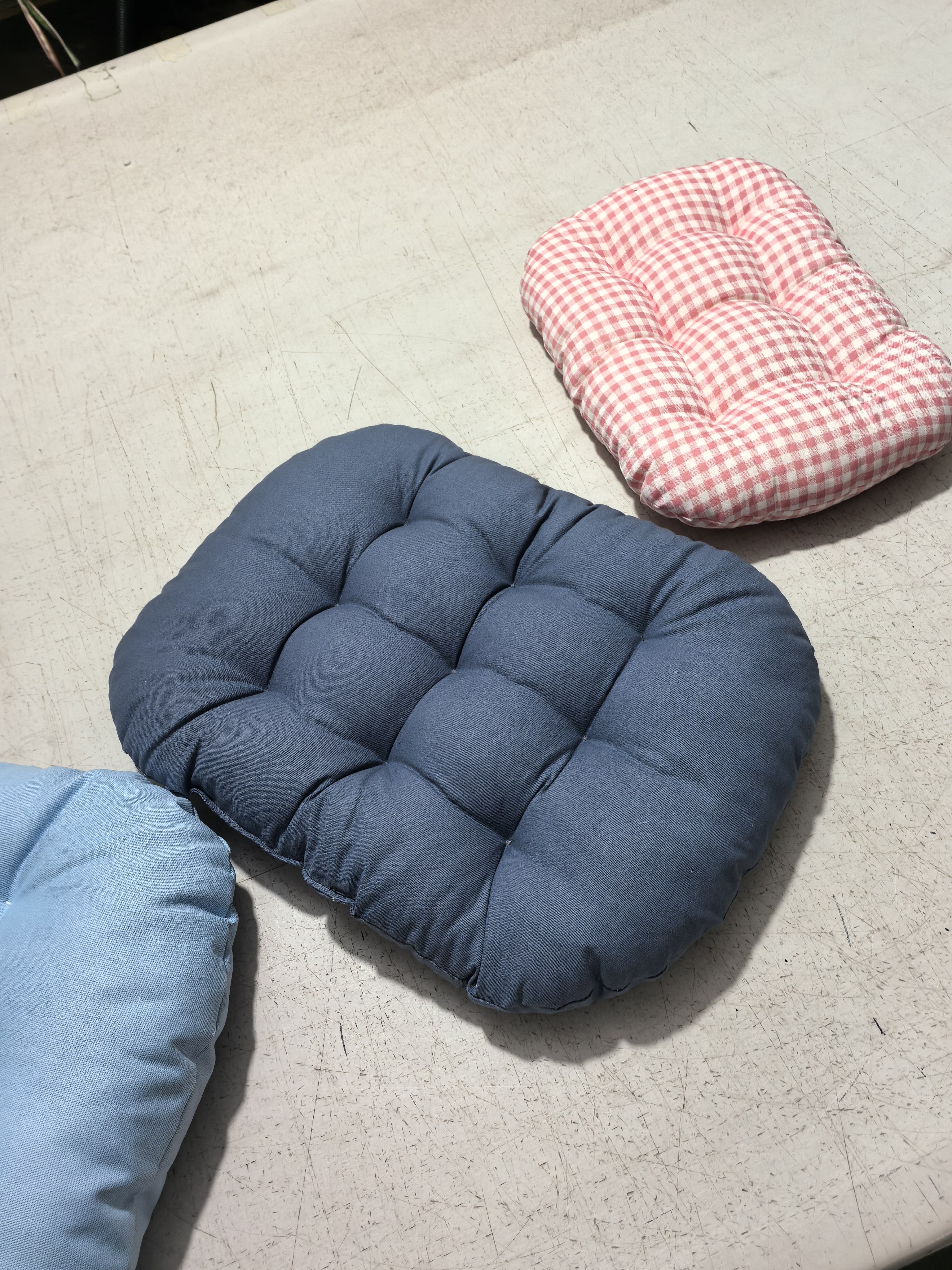 亚麻防水坐垫可以定做尺寸椭圆形狗狗窝垫子