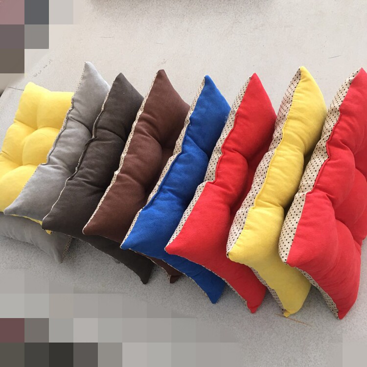 防滑坐垫麂皮绒长方形学校椅垫