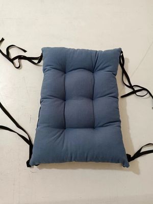 棉麻素色长方形学校宿舍定制椅垫