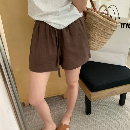 【送运费险】棉麻休闲短裤女