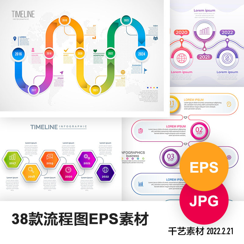 时间轴ai素材矢量图形流程步骤里程碑历史墙可视化数据jpg图模板