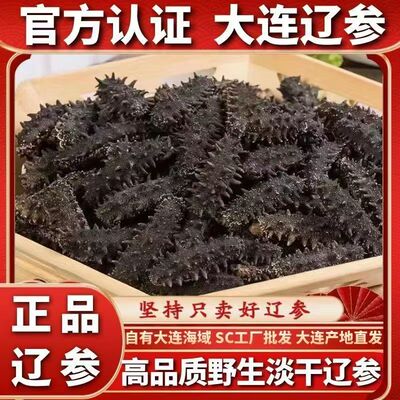 大连野生拉缸盐厂家批发长岛半干海参非即食海参干货孕妇级特价