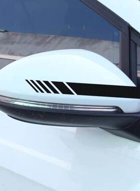 适用于奔驰C200车贴拉花彩贴 后视镜改装贴纸CLA220 C63CLA45