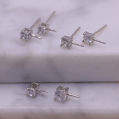 s925纯银大小号王妃珍珠耳坠耳钉吊坠配件 手工diy手工制作半成品