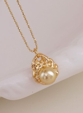 DIY手工制作珍珠项坠吊坠银饰 s925纯银挂坠不含链半成品空托配件