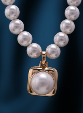 DIY手工制作珍珠项坠不含珍珠多功能开口吊坠银饰 s925纯银配件