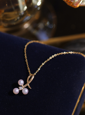 DIY手工制作珍珠项坠多珠吊坠银饰 s925纯银挂坠不含链半成品配件