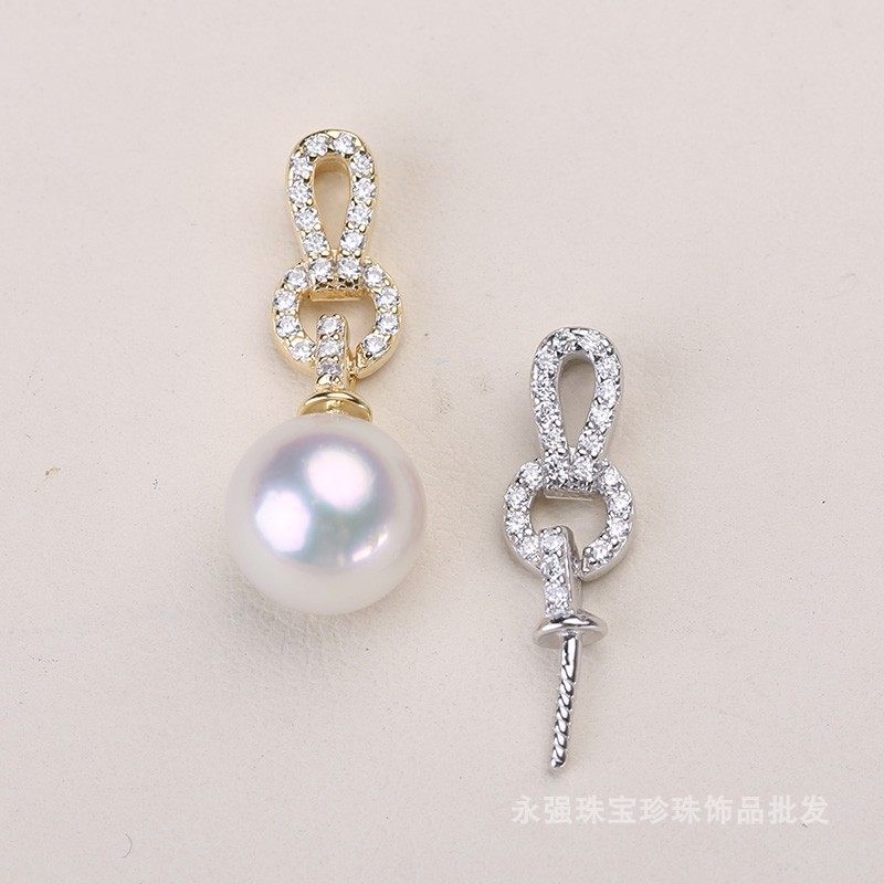 DIY配件 S925纯银吊坠头瓜子扣项链坠子空托珍珠半成品银配饰在类目 饰品/流行首饰/时尚饰品新, 项坠/吊坠中 - 来自Buy2taobao.com提供专业的淘宝代购服务