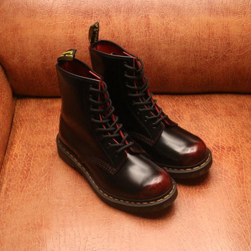 酒红擦色马丁靴价格 酒红擦色马丁靴图片 星期三